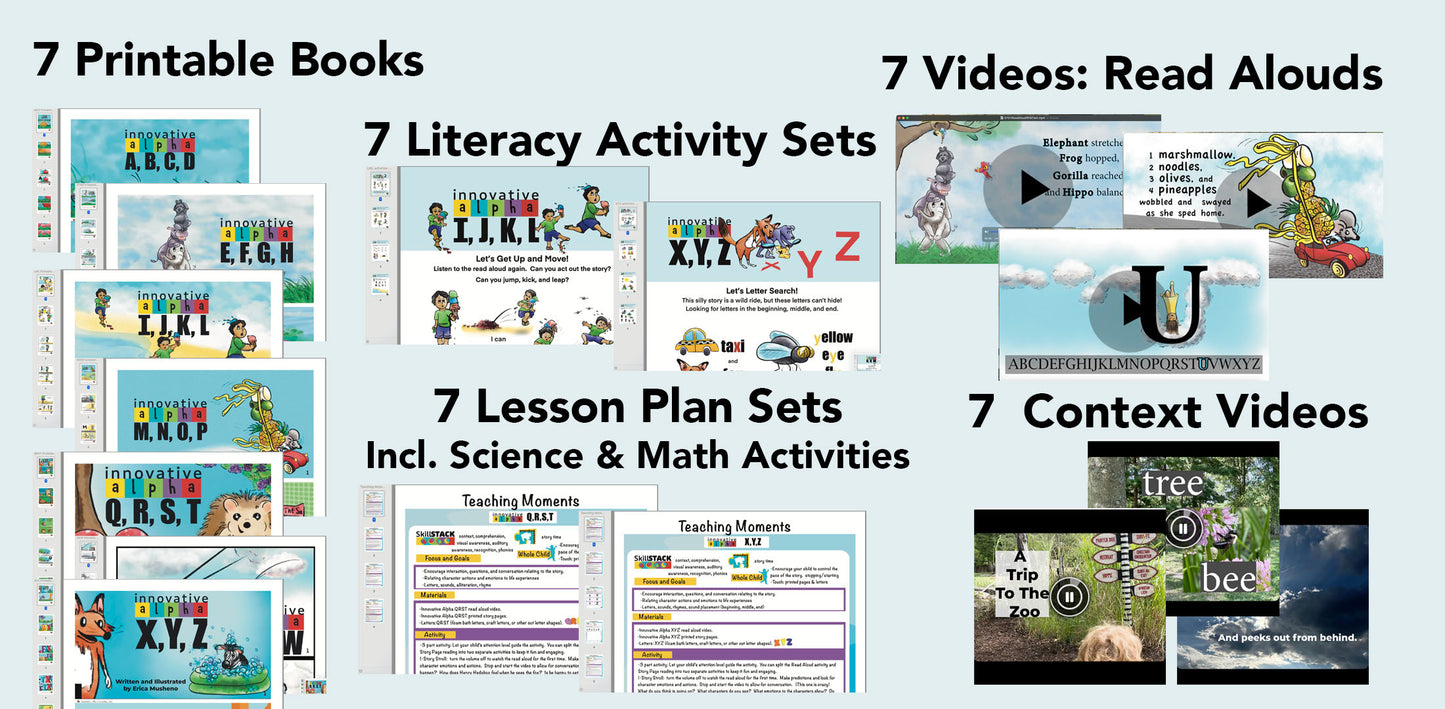 All-In-One Reading Resources and A to Z Curriculum : phonics, phonemic awareness, letter recognition, and more